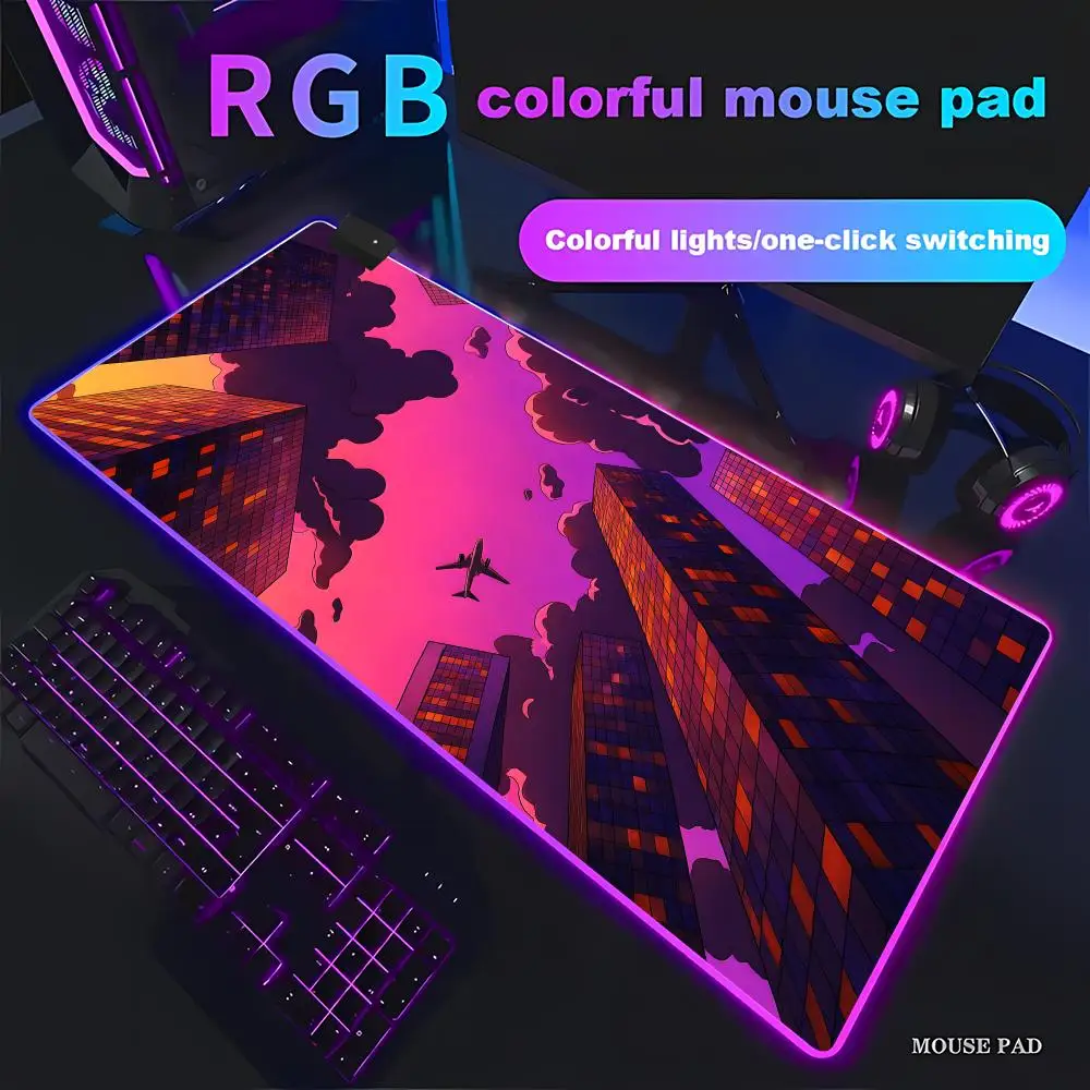 HYBXAXC Synthwave City Skyline Mouse Pad Extended Mat Non-Slip Rubber Base for Office Decor RGB Gaming HD Gamer Large LED Light
HYBXAXC Synthwave City Skyline Mouse Pad Extended Mat Non-Slip Rubber Base for Office Decor RGB Gaming HD Gamer Large LED Light