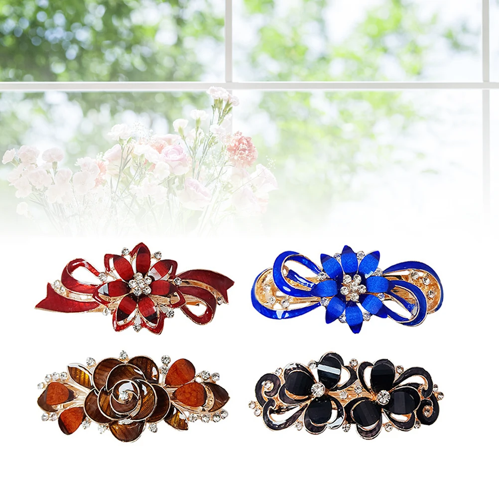 4Pcs Rhinestone Clip Durable Lightweight Flower Decor Bride Accessories for Hair Clip Bow Party Daily Life Travel
4Pcs Rhinestone Clip Durable Lightweight Flower Decor Bride Accessories for Hair Clip Bow Party Daily Life Travel