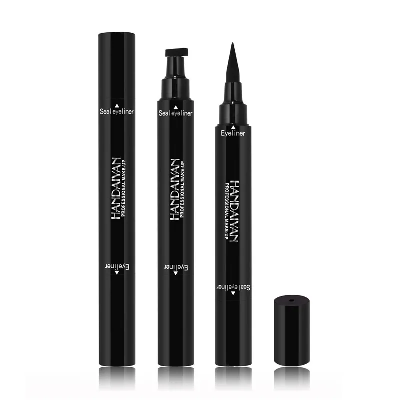 Handaiyan Triangle Seal Eyeliner Pen Dual Ended Black Waterproof Quick Dry Smudge Proof Long Lasting Beauty Makeup
Handaiyan Triangle Seal Eyeliner Pen Dual Ended Black Waterproof Quick Dry Smudge Proof Long Lasting Beauty Makeup