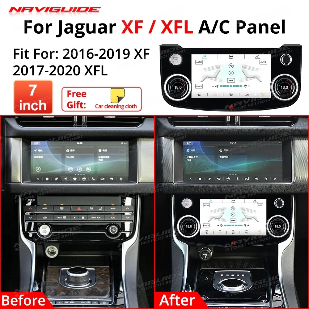 Климатическая доска кондиционера для Jaguar XE XEL XF XFL F-PACE 2015-2020, сенсорный ЖК-экран с голосовым управлением, панель переменного тока
Климатическая доска кондиционера для Jaguar XE XEL XF XFL F-PACE 2015-2020, сенсорный ЖК-экран с голосовым управлением, панель переменного тока