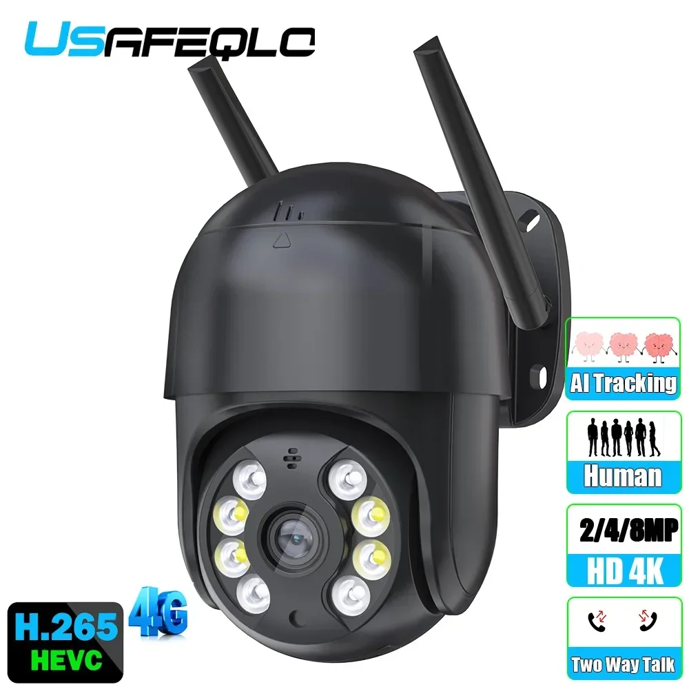 8MP 4MP 4G SIM-камера AI отслеживание человека Wi-Fi PTZ-камера уличная цветная камера ночного видения беспроводная скоростная купольная камера наблюдения
8MP 4MP 4G SIM-камера AI отслеживание человека Wi-Fi PTZ-камера уличная цветная камера ночного видения беспроводная скоростная купольная камера наблюдения