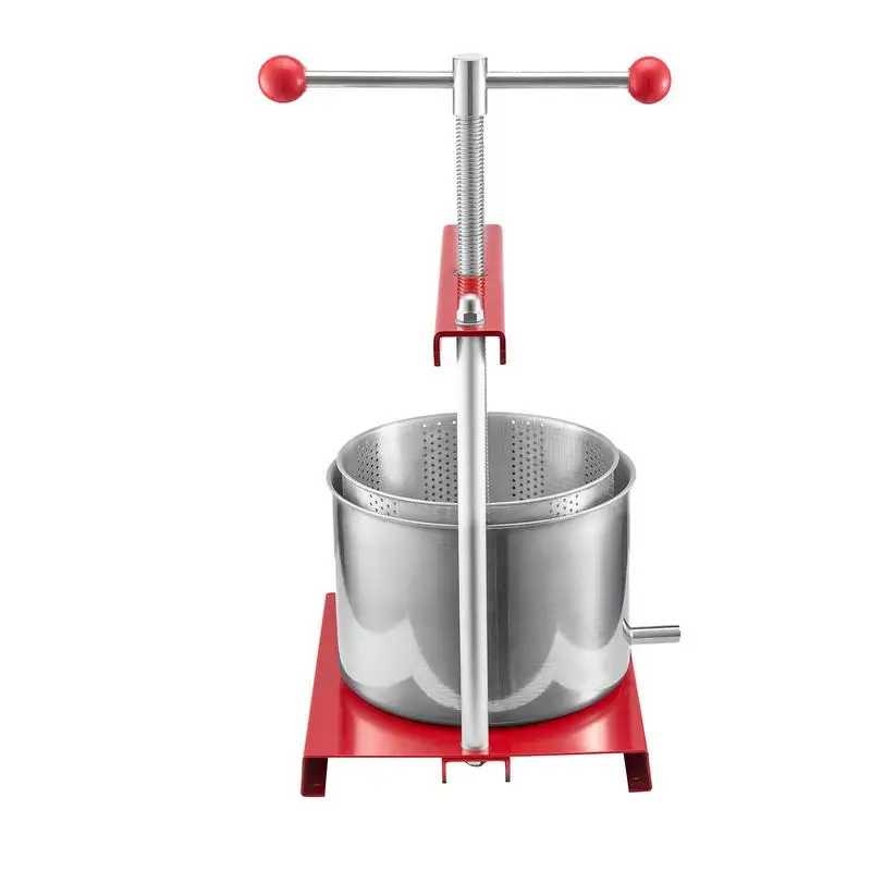 1.6 Gal/6L Fruit Wine Press, 2 Stainless Steel Barrels, Manual Juice Maker, Cider Apple Grape Tincture Honey Olive Oil Making Press with T-Handle for Outdoor Kitchen Home
1.6 Gal/6L Fruit Wine Press, 2 Stainless Steel Barrels, Manual Juice Maker, Cider Apple Grape Tincture Honey Olive Oil Making Press with T-Handle for Outdoor Kitchen Home