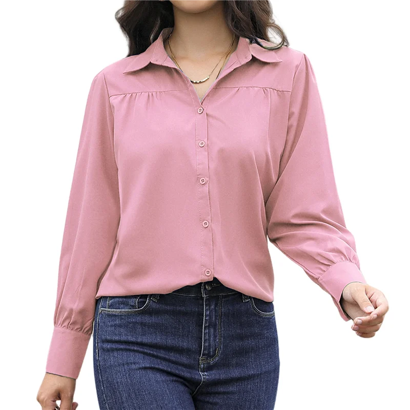 A83F-Womens Long Sleeve Dressy Casual Button Down Collared Tops Elegant Pleated Front Work Blouse
A83F-Womens Long Sleeve Dressy Casual Button Down Collared Tops Elegant Pleated Front Work Blouse