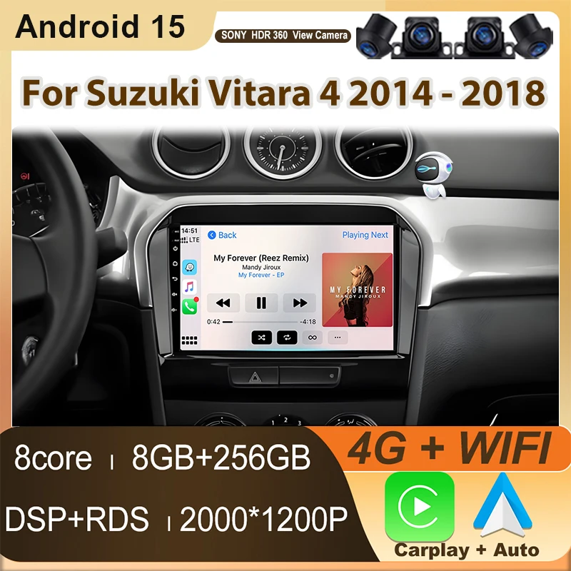 Car Radio Multimedia Video Player For Suzuki Vitara 4 2014 - 2018 9 Inch Android Stereo GPS Carplay Auto No 2din DVD Head Unit
Car Radio Multimedia Video Player For Suzuki Vitara 4 2014 - 2018 9 Inch Android Stereo GPS Carplay Auto No 2din DVD Head Unit