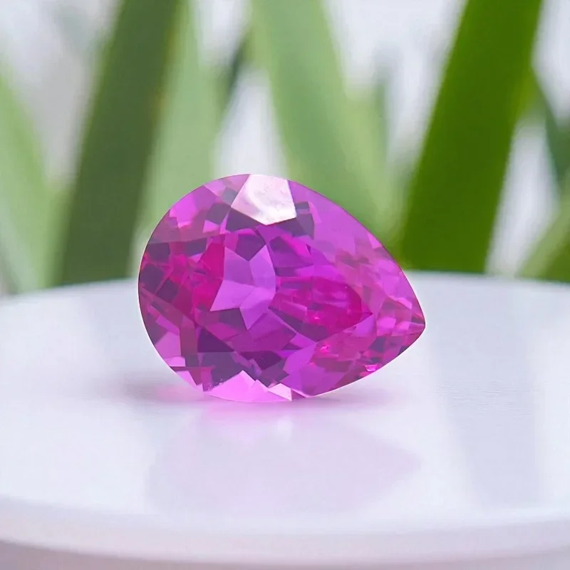 Hot Sale Lab Grown Sapphire Pear Cut Hot Pink Color DIY Charms Jewelry Ring Making Main Materials Selectable Certificate
Hot Sale Lab Grown Sapphire Pear Cut Hot Pink Color DIY Charms Jewelry Ring Making Main Materials Selectable Certificate