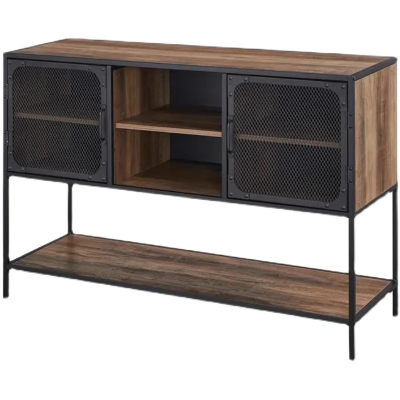 American country retro loft wrought iron solid wood double-layer TV cabinet bookcase iron locker chest dining side
American country retro loft wrought iron solid wood double-layer TV cabinet bookcase iron locker chest dining side
