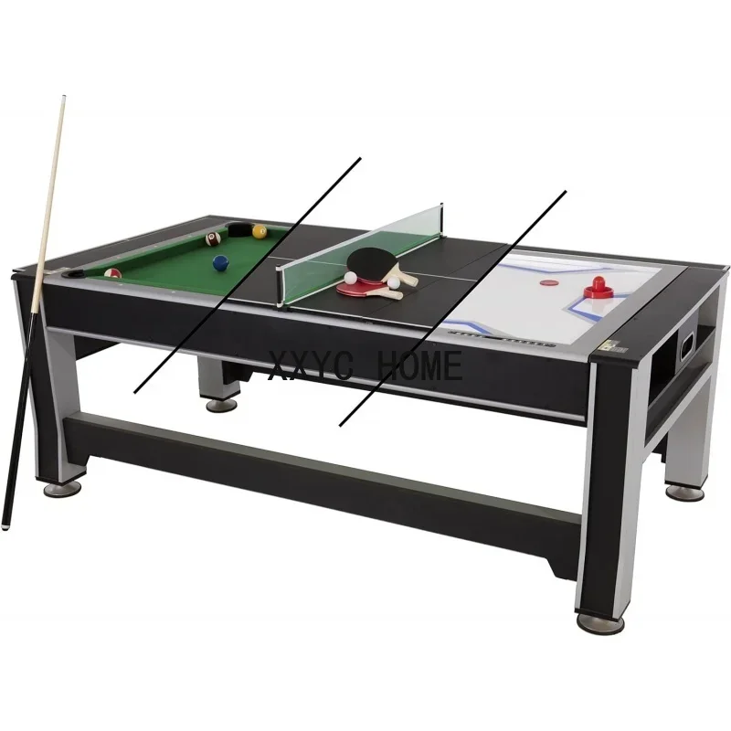 3-in-1 7' Rotating Swivel Multigame Table - Air Hockey, Billiards/Pool, and Table Tennis - All Accessories Included
3-in-1 7' Rotating Swivel Multigame Table - Air Hockey, Billiards/Pool, and Table Tennis - All Accessories Included
