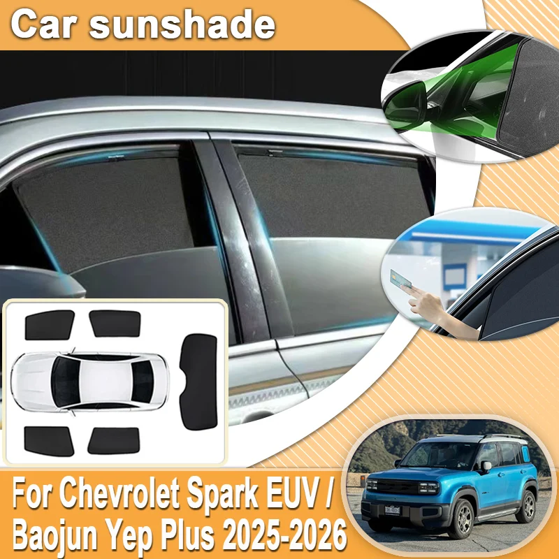 Солнцезащитные сетки для автомобиля Chevrolet Spark EUV, аксессуары Baojun Yep Plus 2025 2026, солнцезащитные шторки на лобовое стекло и боковые окна
Солнцезащитные сетки для автомобиля Chevrolet Spark EUV, аксессуары Baojun Yep Plus 2025 2026, солнцезащитные шторки на лобовое стекло и боковые окна
