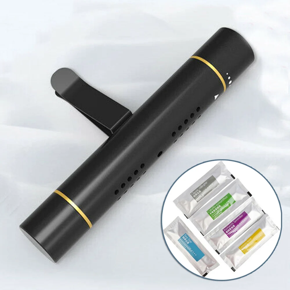 1x Car Black Aluminum Alloy Air Vent Clip Freshener Perfume Diffuser With 5 Aroma Fragrance Sticks Car Accessories
1x Car Black Aluminum Alloy Air Vent Clip Freshener Perfume Diffuser With 5 Aroma Fragrance Sticks Car Accessories