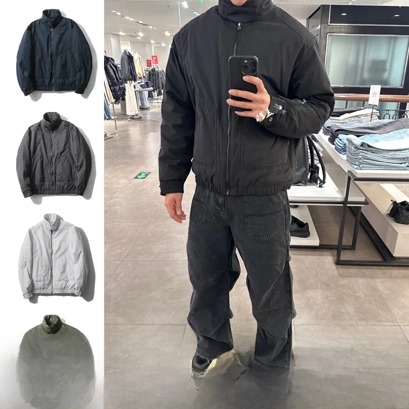 Stylish Warm Thickened Tech Fabric Stand Collar Men's Jacket High Quality Cotton Coat Autumn Winter Fashion Outerwear Coat
Stylish Warm Thickened Tech Fabric Stand Collar Men's Jacket High Quality Cotton Coat Autumn Winter Fashion Outerwear Coat