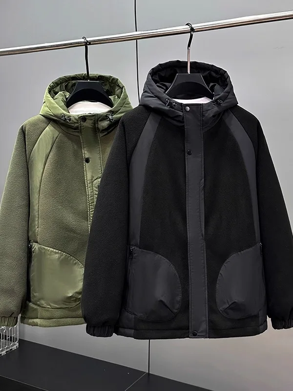 Extra Large Size Fce Lined Thiened Hooded Jaet for Men Autumn Winter plus Size Warm Cotton Jaet Outerwear Coat
Extra Large Size Fce Lined Thiened Hooded Jaet for Men Autumn Winter plus Size Warm Cotton Jaet Outerwear Coat