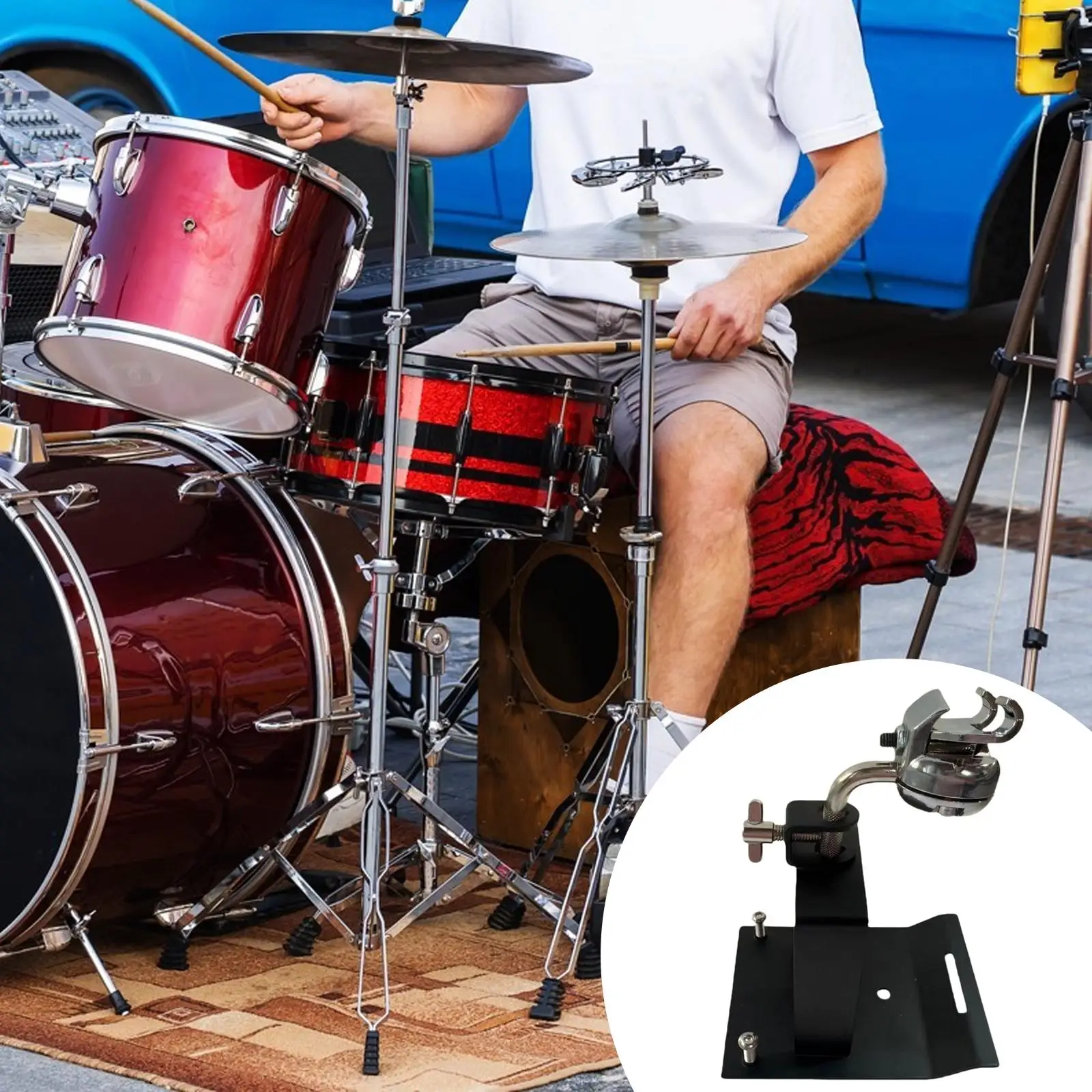 Pedal Mounting Bracket Black Drum Clamp Drum Pedals Accessory for Drum Parts and Drumset Hardware
Pedal Mounting Bracket Black Drum Clamp Drum Pedals Accessory for Drum Parts and Drumset Hardware