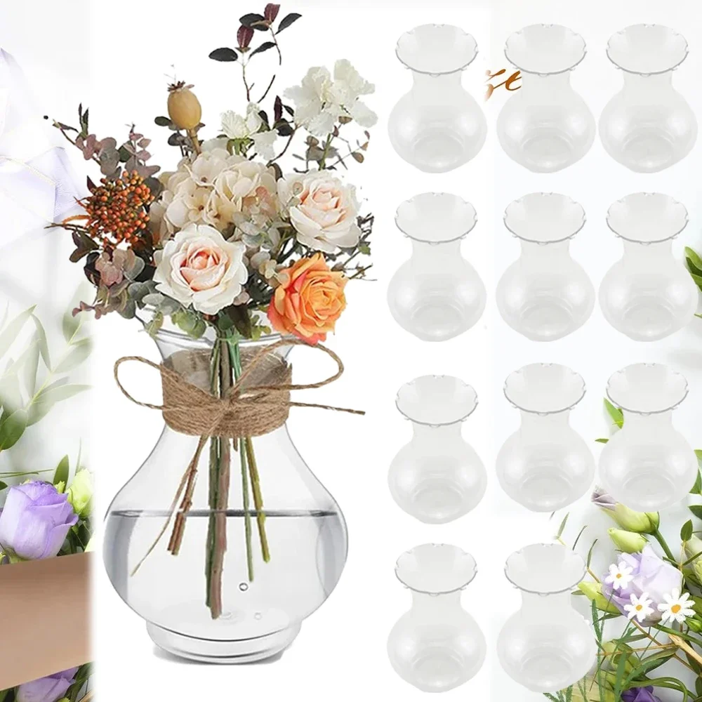 10PCS Acrylic Shatterproof Plastic Vases Clear Hydroponic Flowerpot Cute Tiny Flower Bulb Plant Containers Wedding Decoration
10PCS Acrylic Shatterproof Plastic Vases Clear Hydroponic Flowerpot Cute Tiny Flower Bulb Plant Containers Wedding Decoration