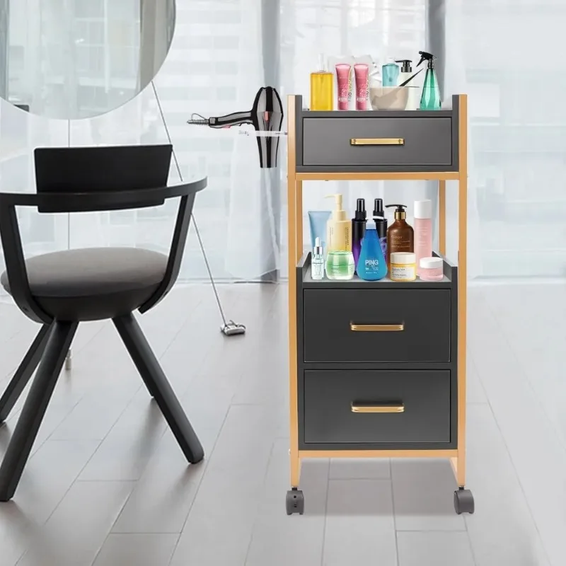 Hair Salon Storage Cart with Wheels Barber Storage Trolley Barber Shop Trolley Cart Hair Dryer Holder Hairdressing Tools Cart
Hair Salon Storage Cart with Wheels Barber Storage Trolley Barber Shop Trolley Cart Hair Dryer Holder Hairdressing Tools Cart