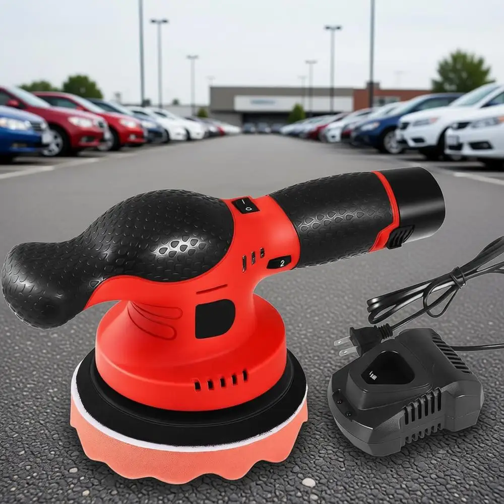 6 inch Polishing Waxer 2pcs 12V/2.3Ah Battery Random Orbital Polisher, Car Detailing/Waxing/Polishing/Sanding
6 inch Polishing Waxer 2pcs 12V/2.3Ah Battery Random Orbital Polisher, Car Detailing/Waxing/Polishing/Sanding