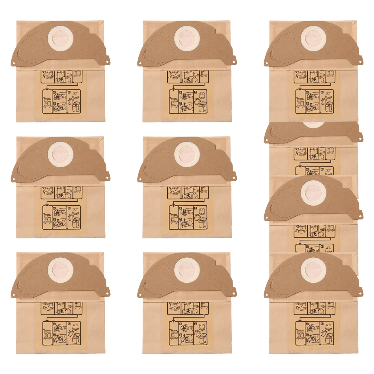 A61I 10Pcs Vaccuum Filter Dust Bag Colletion Trash Bag 6.904-322.0 Vacuum Bags for Karcher A2004 WD2 Vacuum Cleaner Parts
A61I 10Pcs Vaccuum Filter Dust Bag Colletion Trash Bag 6.904-322.0 Vacuum Bags for Karcher A2004 WD2 Vacuum Cleaner Parts