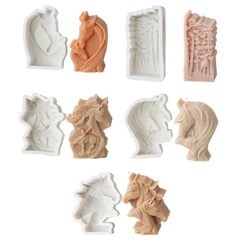 Multipurpose Horses Head Sturdy Silicone Mold Double Designs for Creative Making and Home Decoration 37JB
Multipurpose Horses Head Sturdy Silicone Mold Double Designs for Creative Making and Home Decoration 37JB