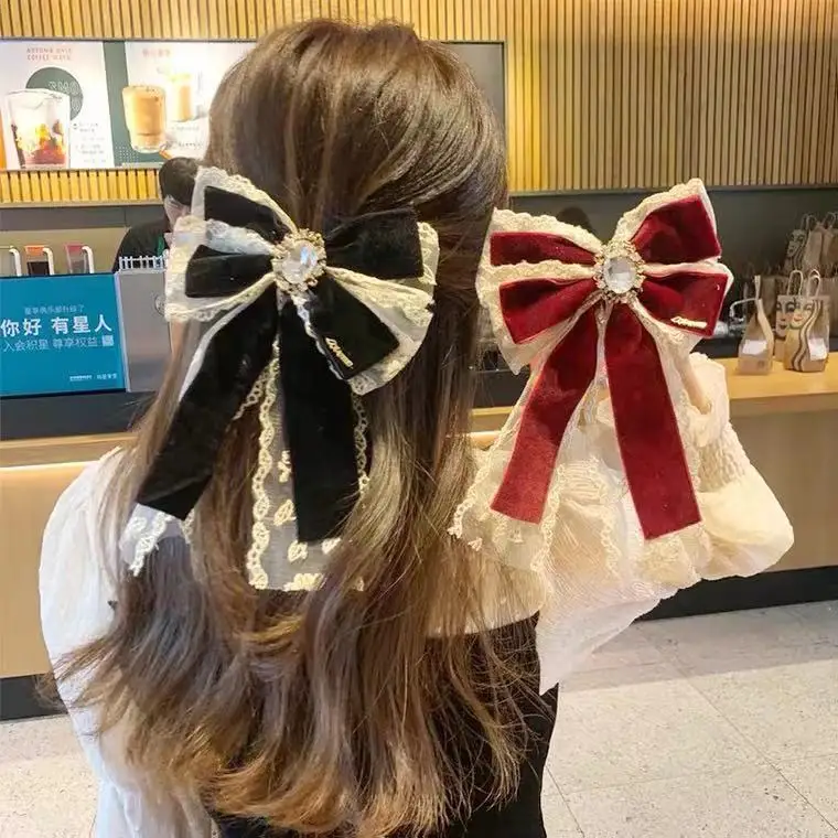 Korean Chic Girly Rhinestone Bow Spring Hair Clip - Multi-Layer Fabric Hair Accessories for Women & Girls Daily/Party Wear
Korean Chic Girly Rhinestone Bow Spring Hair Clip - Multi-Layer Fabric Hair Accessories for Women & Girls Daily/Party Wear