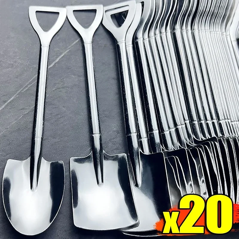 Mini Stainless Steel Creative Shovel Scoops Coffee Tea Spoons for Dinner Ice Cream Dessert Watermelon Kitchen Tableware Bar Tool
Mini Stainless Steel Creative Shovel Scoops Coffee Tea Spoons for Dinner Ice Cream Dessert Watermelon Kitchen Tableware Bar Tool