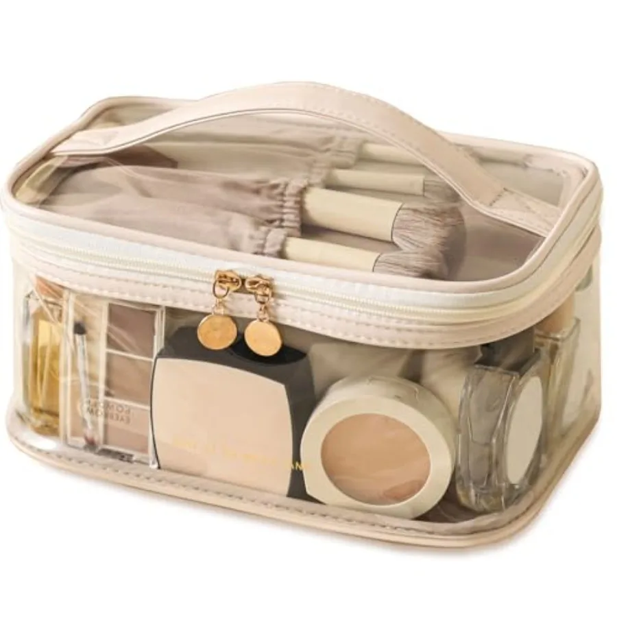 Large Clear Makeup Bag Big Cosmetic Bags Waterproof Toiletry Orangizer with Handle Transparent Toiletries Case Travel Pouch for
Large Clear Makeup Bag Big Cosmetic Bags Waterproof Toiletry Orangizer with Handle Transparent Toiletries Case Travel Pouch for