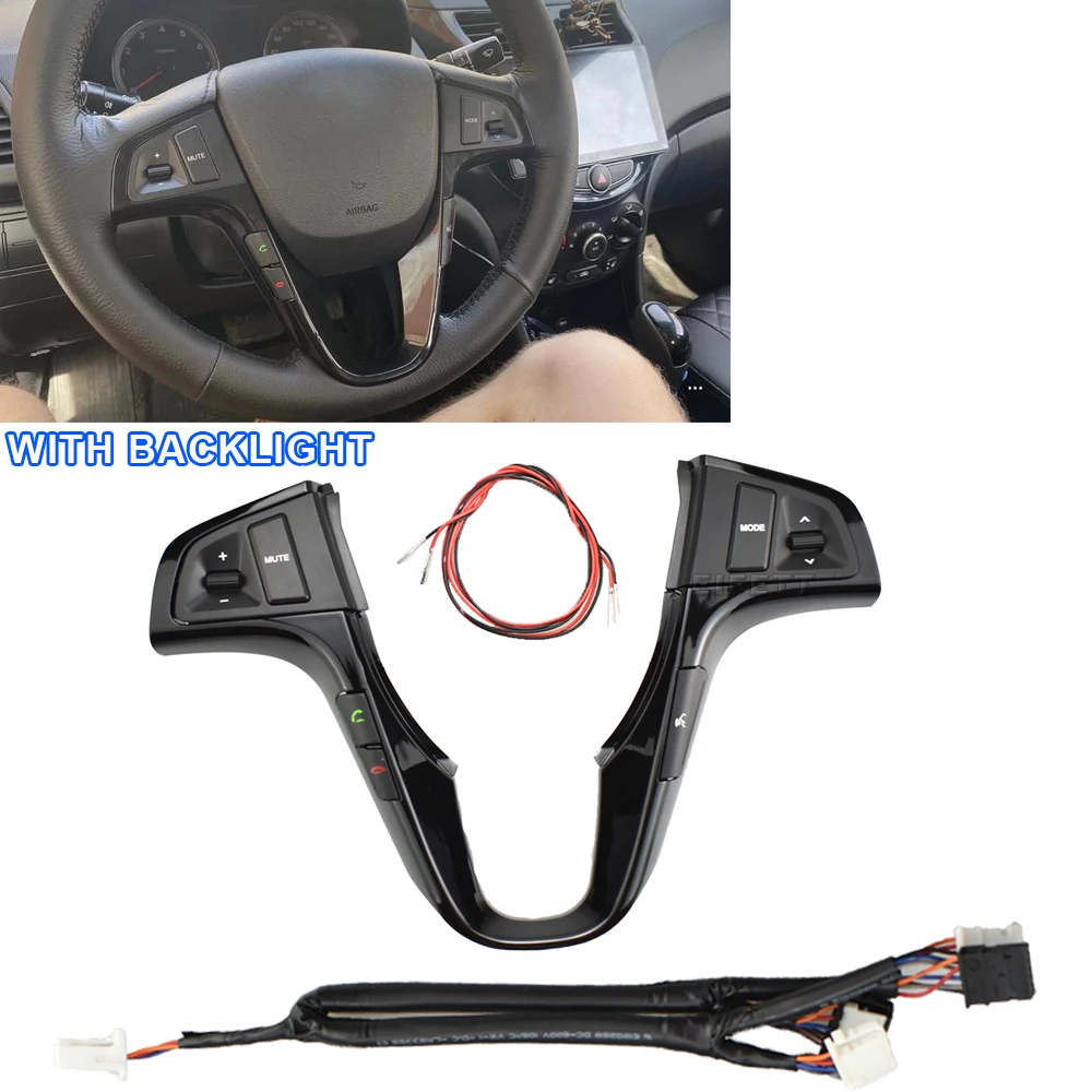 Radio Audio Volume Music Control Blue Backlight Switch Steering Wheel Button For Hyundai VERNA SOLARIS 2010-2015
Radio Audio Volume Music Control Blue Backlight Switch Steering Wheel Button For Hyundai VERNA SOLARIS 2010-2015