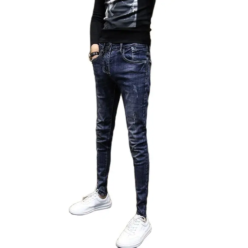 Wholesale 2022 Fashion Trendy Men's Spring And Summer Korean Slim-fit Elastic Feet Jeans Social Spirit Guy Quick Hand Long Pants
Wholesale 2022 Fashion Trendy Men's Spring And Summer Korean Slim-fit Elastic Feet Jeans Social Spirit Guy Quick Hand Long Pants