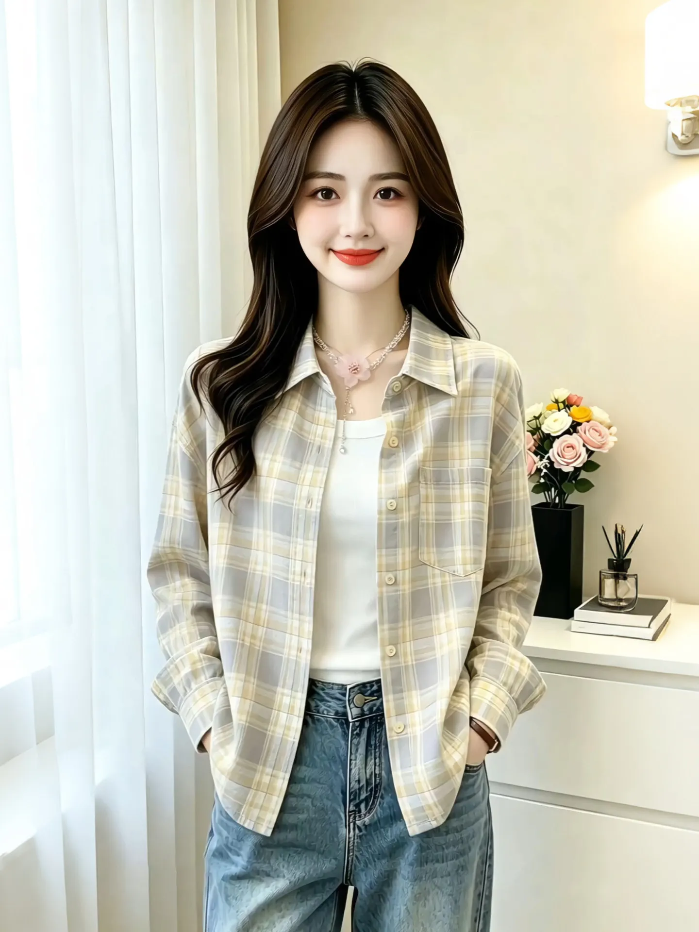 High-End Korean Style Long Sleeve Loose Fashionable Shirt Summer New Women's Clothing Premium Quality Commuter Style Sun Prot...
High-End Korean Style Long Sleeve Loose Fashionable Shirt Summer New Women's Clothing Premium Quality Commuter Style Sun Prot...