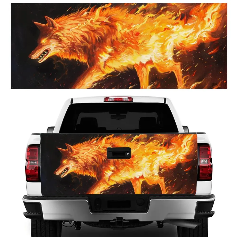 Cool Animal Flame Lightning Wolf Car Tail Trunk Protect Vinly Decal Auto Accessories Hood Decoration Sticker for Off-road Pickup
Cool Animal Flame Lightning Wolf Car Tail Trunk Protect Vinly Decal Auto Accessories Hood Decoration Sticker for Off-road Pickup