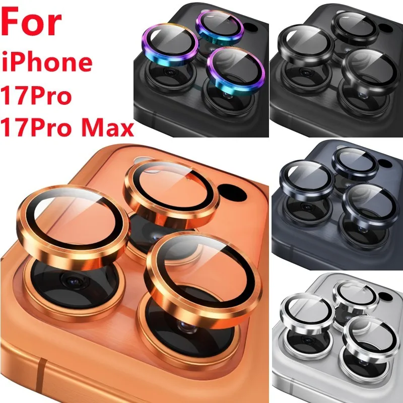 For iPhone 17 Pro Max/17 Pro Metal Ring Tempered Glass Camera Lens Protector Film Cover Film Metal Ring
For iPhone 17 Pro Max/17 Pro Metal Ring Tempered Glass Camera Lens Protector Film Cover Film Metal Ring