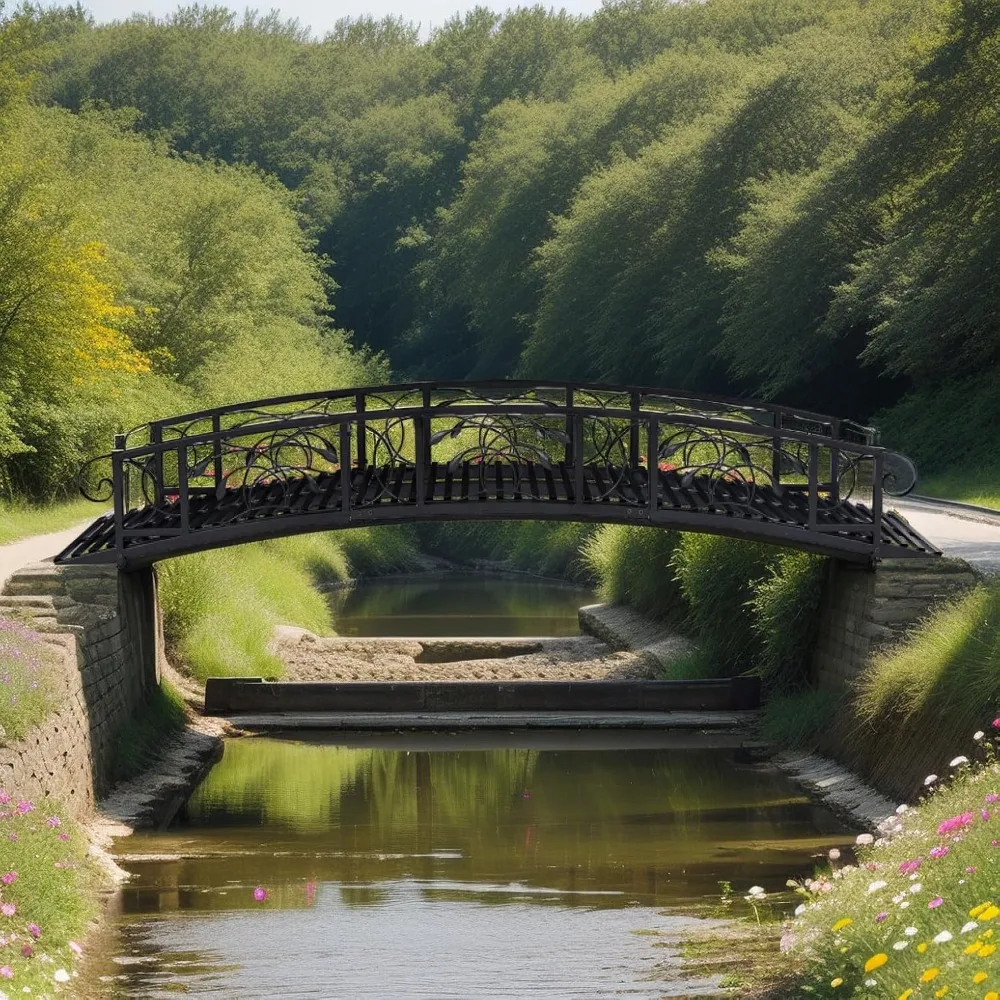 8 FT Metal Arch Garden Bridge – Outdoor Pond Bridge with Safety Side Rails, Decorative Landscaping Footbridge for Backya
8 FT Metal Arch Garden Bridge – Outdoor Pond Bridge with Safety Side Rails, Decorative Landscaping Footbridge for Backya