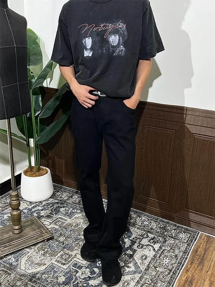 Cleanfit Vintage Bla Slim Fit 57 Waed Jeans Men Straight Leg Micro Flared Haome Slimming Long Pants Youth Faion
Cleanfit Vintage Bla Slim Fit 57 Waed Jeans Men Straight Leg Micro Flared Haome Slimming Long Pants Youth Faion