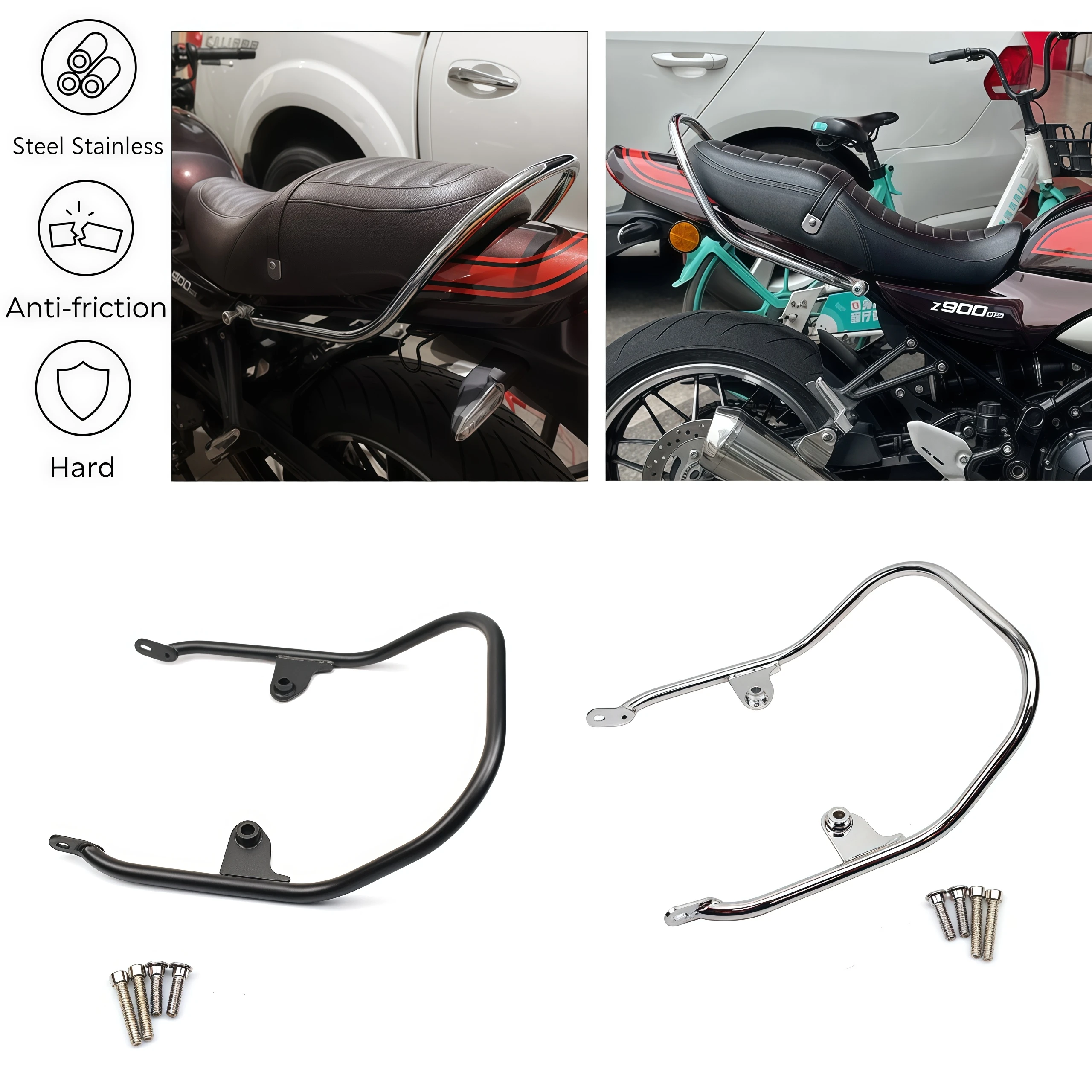 For Kawasaki Z900RS Cafe 2018-2025 Z900 RS Rear Motorcycle Passenger Seat Rear Rack Hand Bar Support Modified Accessories
For Kawasaki Z900RS Cafe 2018-2025 Z900 RS Rear Motorcycle Passenger Seat Rear Rack Hand Bar Support Modified Accessories