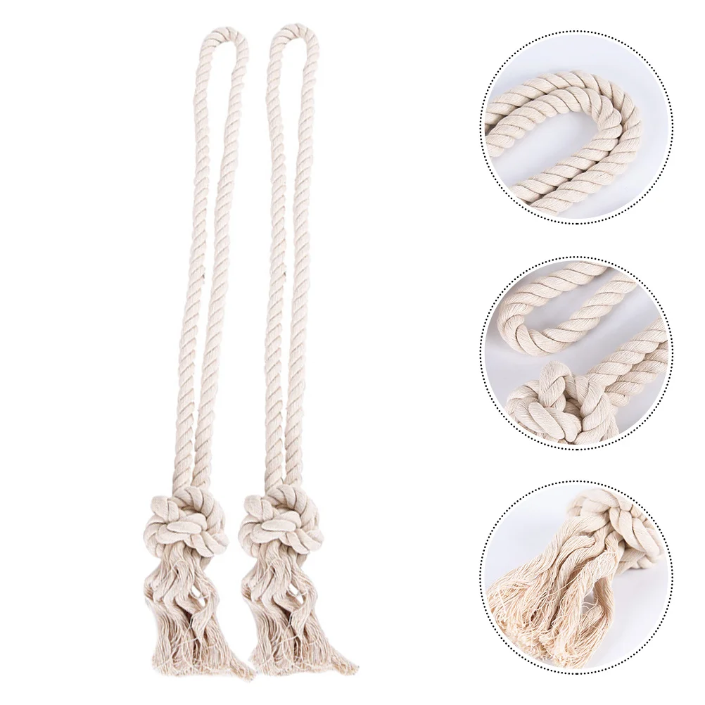 2Pcs Vintage Curtain Tiebacks Handmade Cotton Rope Knit Tassel Holdbacks for Country Style Window Curtains Curtain Rope
2Pcs Vintage Curtain Tiebacks Handmade Cotton Rope Knit Tassel Holdbacks for Country Style Window Curtains Curtain Rope
