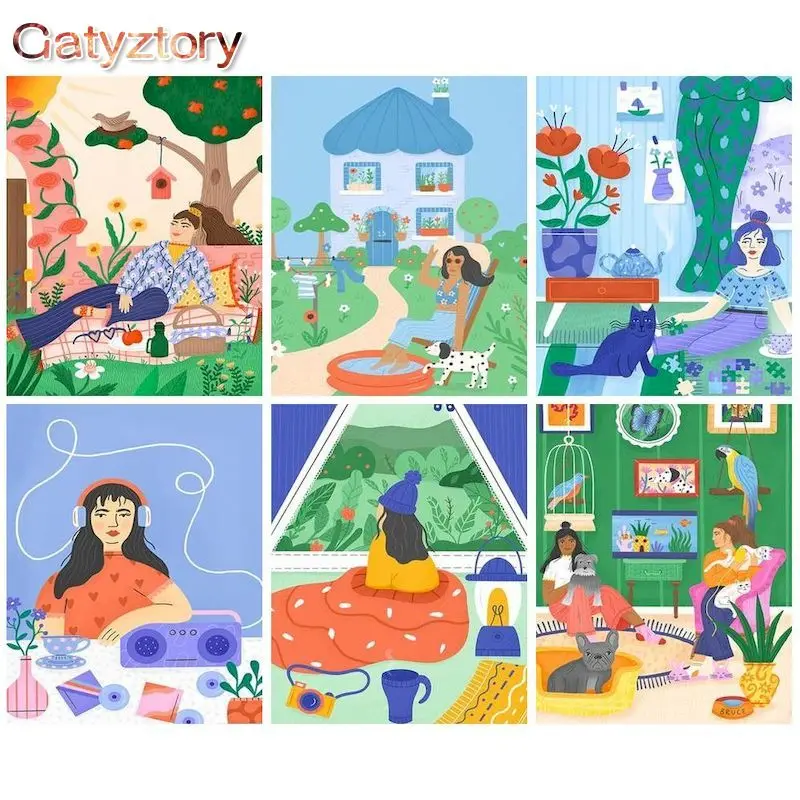GATYZTORY Painting By Numbers Kits For Adults Kit Diy Crafts Frame Girl Landscape Oil Picture By Number Home Wall Art Decor Pai
GATYZTORY Painting By Numbers Kits For Adults Kit Diy Crafts Frame Girl Landscape Oil Picture By Number Home Wall Art Decor Pai