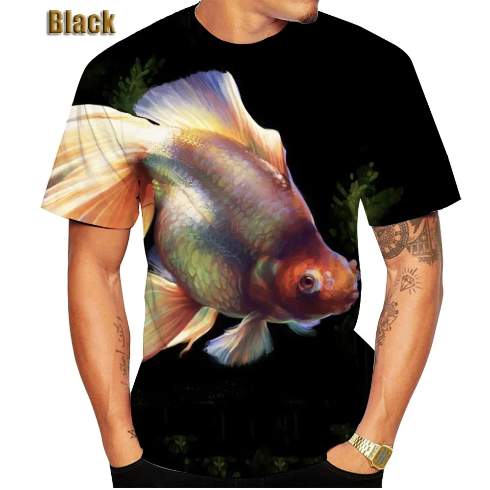 New Creative Goldfish 3D Printed T-shirt Men/Women's Retro Hipster Sublimation Fish Short Sleeve Tops Tees
New Creative Goldfish 3D Printed T-shirt Men/Women's Retro Hipster Sublimation Fish Short Sleeve Tops Tees