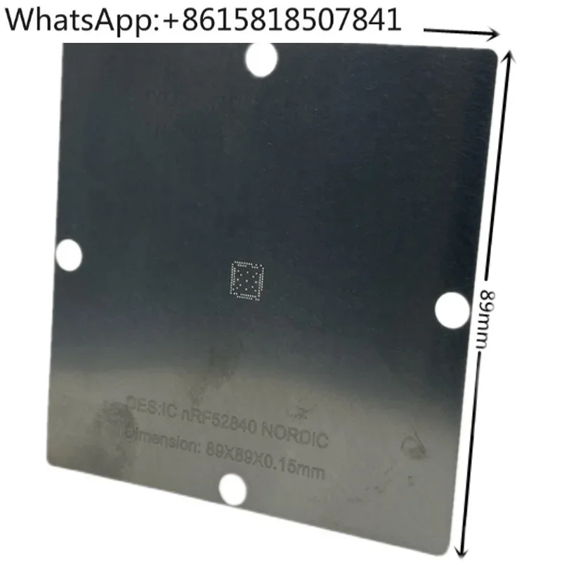 nRF52840 ball planting steel mesh aQFN73 ball planting tin mesh NORDIC bead planting board N52833
nRF52840 ball planting steel mesh aQFN73 ball planting tin mesh NORDIC bead planting board N52833