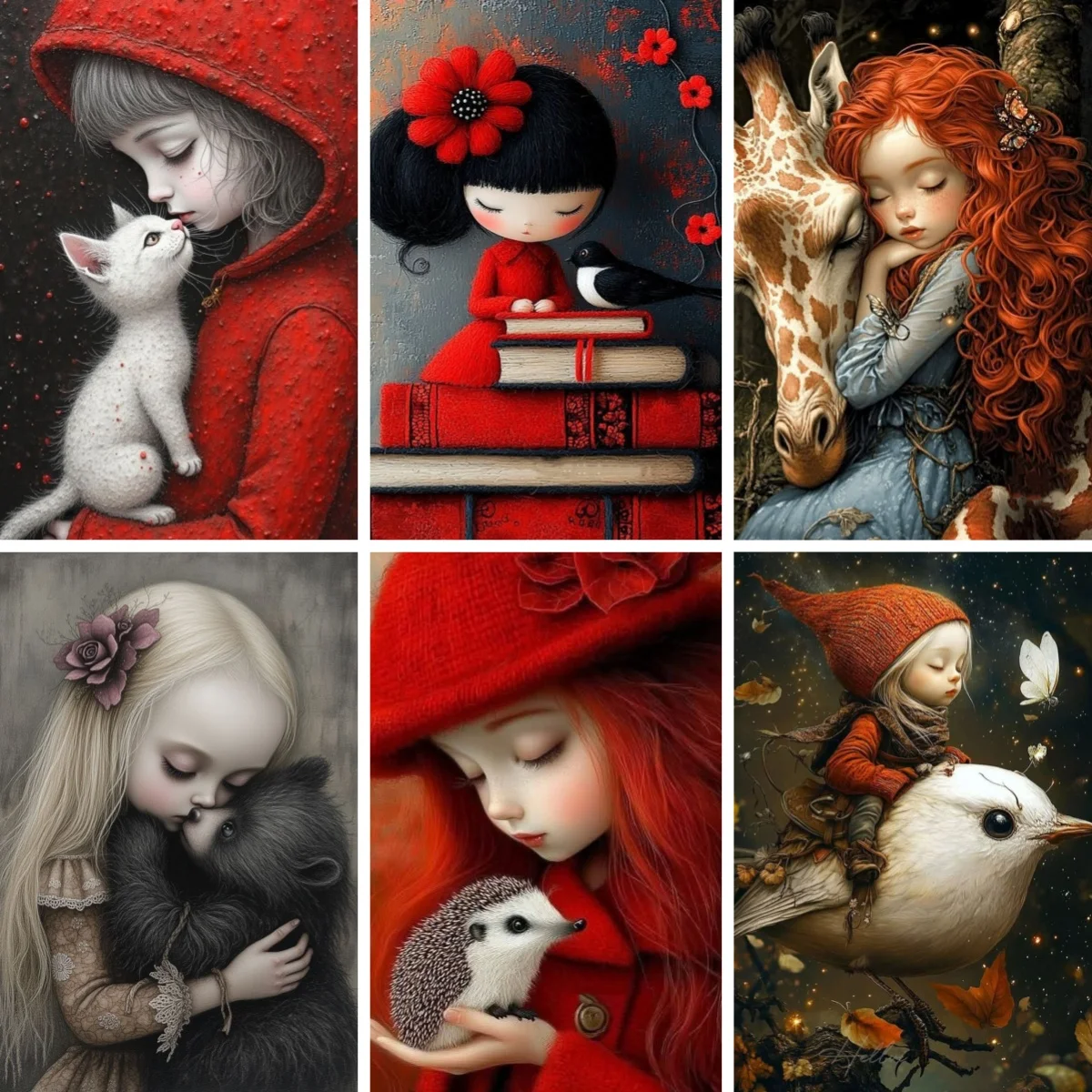 DIY Diamond Painting Full Drill Embroidery Mosaic Enchanted Forest Girl and Birds Bear Giraffe Cross Stitch Painting By Diamonds
DIY Diamond Painting Full Drill Embroidery Mosaic Enchanted Forest Girl and Birds Bear Giraffe Cross Stitch Painting By Diamonds