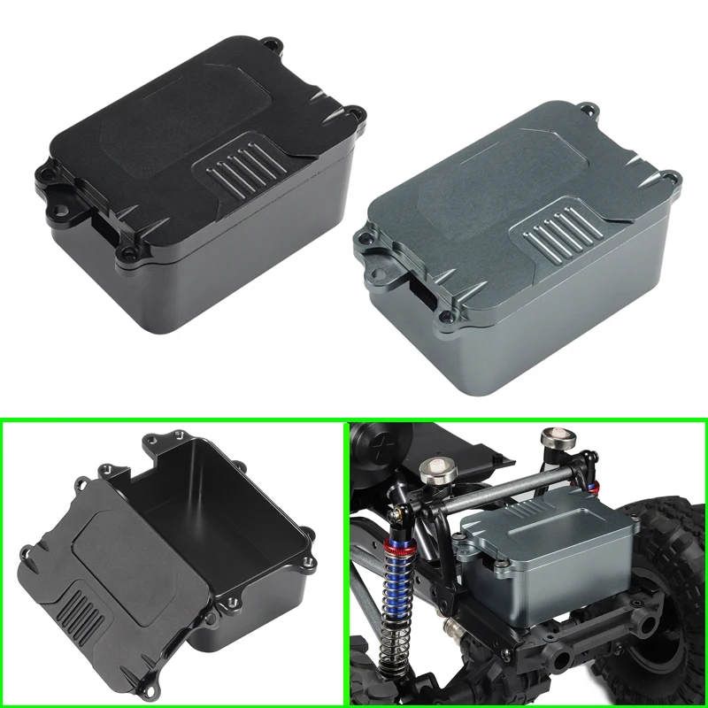 Aluminum Alloy Electronic Equipment Box for 1/10 RC Crawler Car Traxxas TRX4 Defender Frod Bronco AXIAL SCX10 RC4WD D90 DIY Part
Aluminum Alloy Electronic Equipment Box for 1/10 RC Crawler Car Traxxas TRX4 Defender Frod Bronco AXIAL SCX10 RC4WD D90 DIY Part