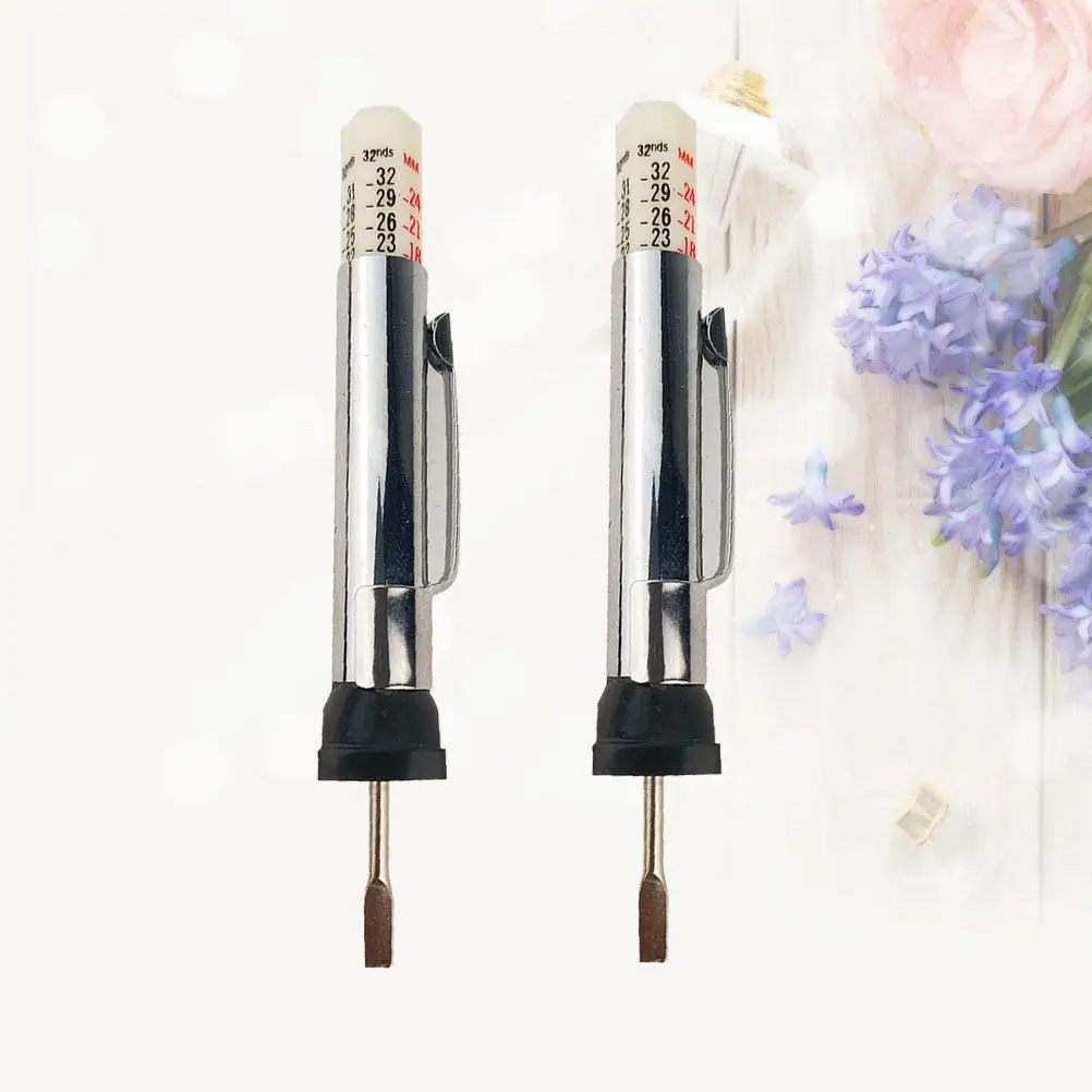 2Pcs Digital Tire Tread Depth Gauge 0-25Mm High Precision Metal Tire Depth Meter for Automobile Safety Inspection and
2Pcs Digital Tire Tread Depth Gauge 0-25Mm High Precision Metal Tire Depth Meter for Automobile Safety Inspection and