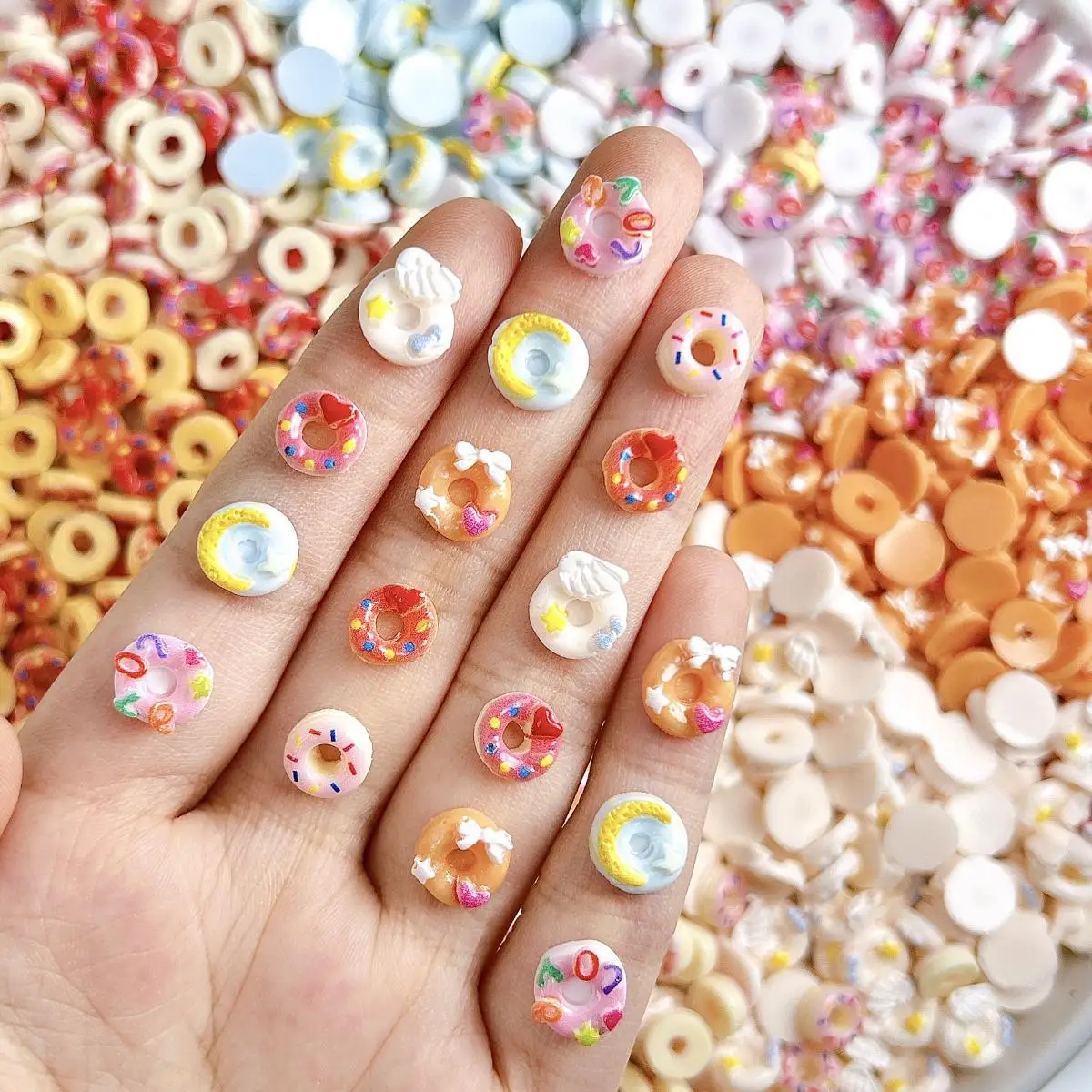 30Pcs Dopamine Colored Simulated Donuts Nail Art Decorations Creative Cute Star Moon Donuts Resin Nail Charms DIY Hairpin Nails
30Pcs Dopamine Colored Simulated Donuts Nail Art Decorations Creative Cute Star Moon Donuts Resin Nail Charms DIY Hairpin Nails