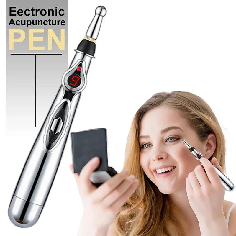 Electronic Acupuncture Pen Point Heals Through MassagePen Multi-Function Meridian Press Energy Therapy Power Pen Pain ReliefTool
Electronic Acupuncture Pen Point Heals Through MassagePen Multi-Function Meridian Press Energy Therapy Power Pen Pain ReliefTool