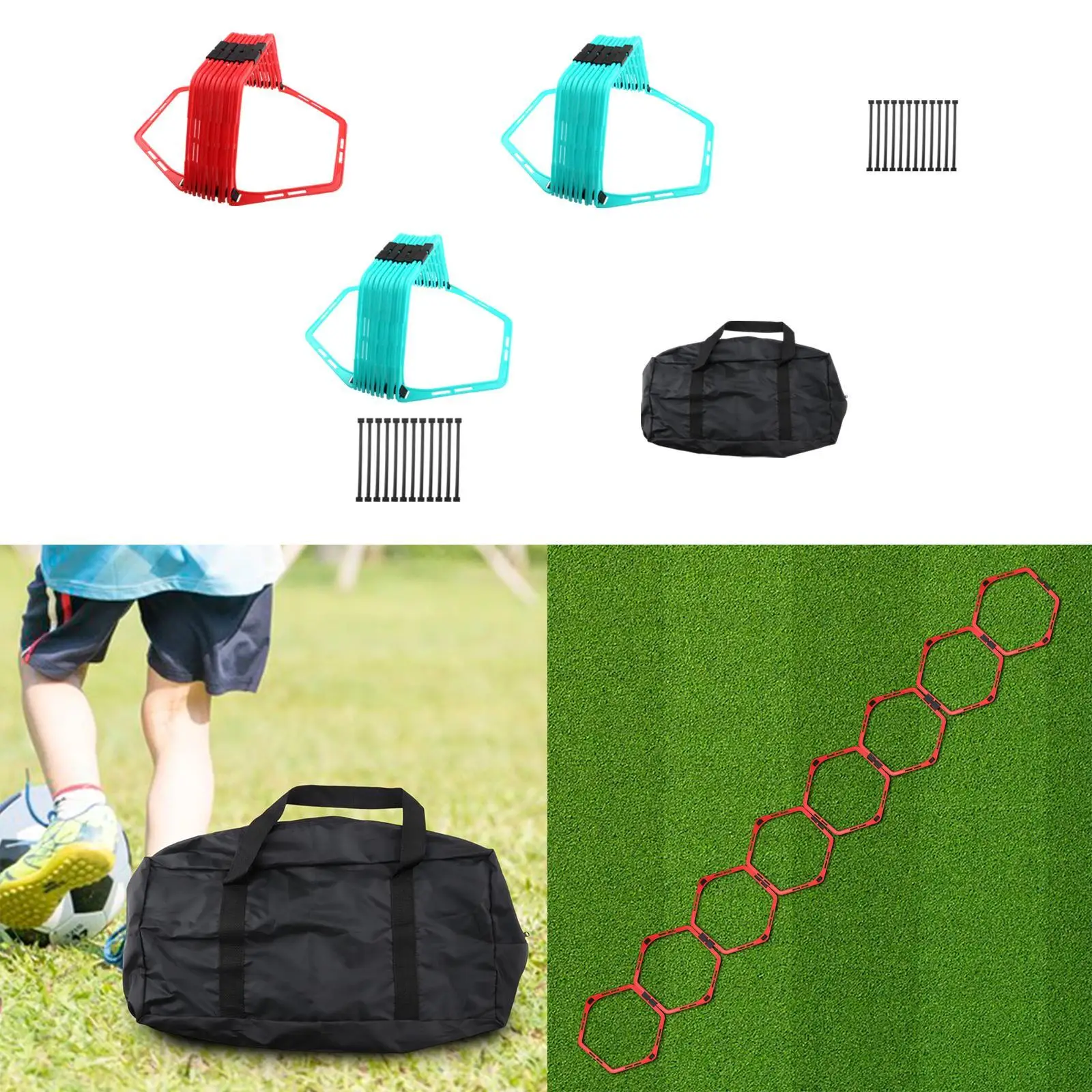 Soccer Agility Ladder Multifunction Improves Strength Jumping Hurdles Portable Exercise Ladders for Athletes Outdoor Sports
Soccer Agility Ladder Multifunction Improves Strength Jumping Hurdles Portable Exercise Ladders for Athletes Outdoor Sports