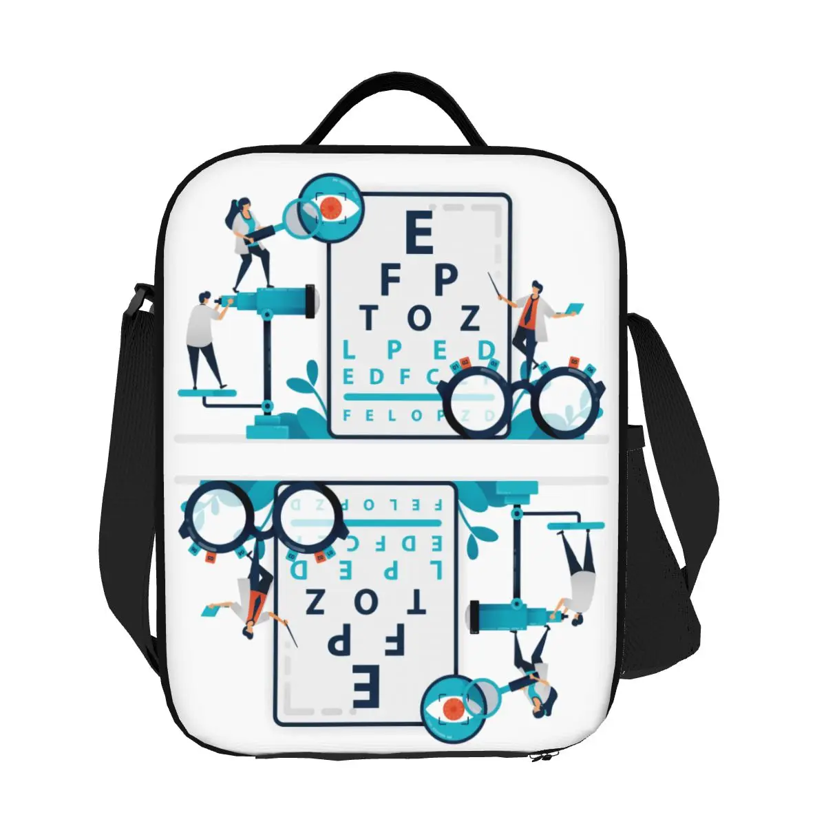 Custom Snellen Chart Eye Exam Lunch Bag Women Cooler Thermal Insulated Lunch Boxes for Children School
Custom Snellen Chart Eye Exam Lunch Bag Women Cooler Thermal Insulated Lunch Boxes for Children School
