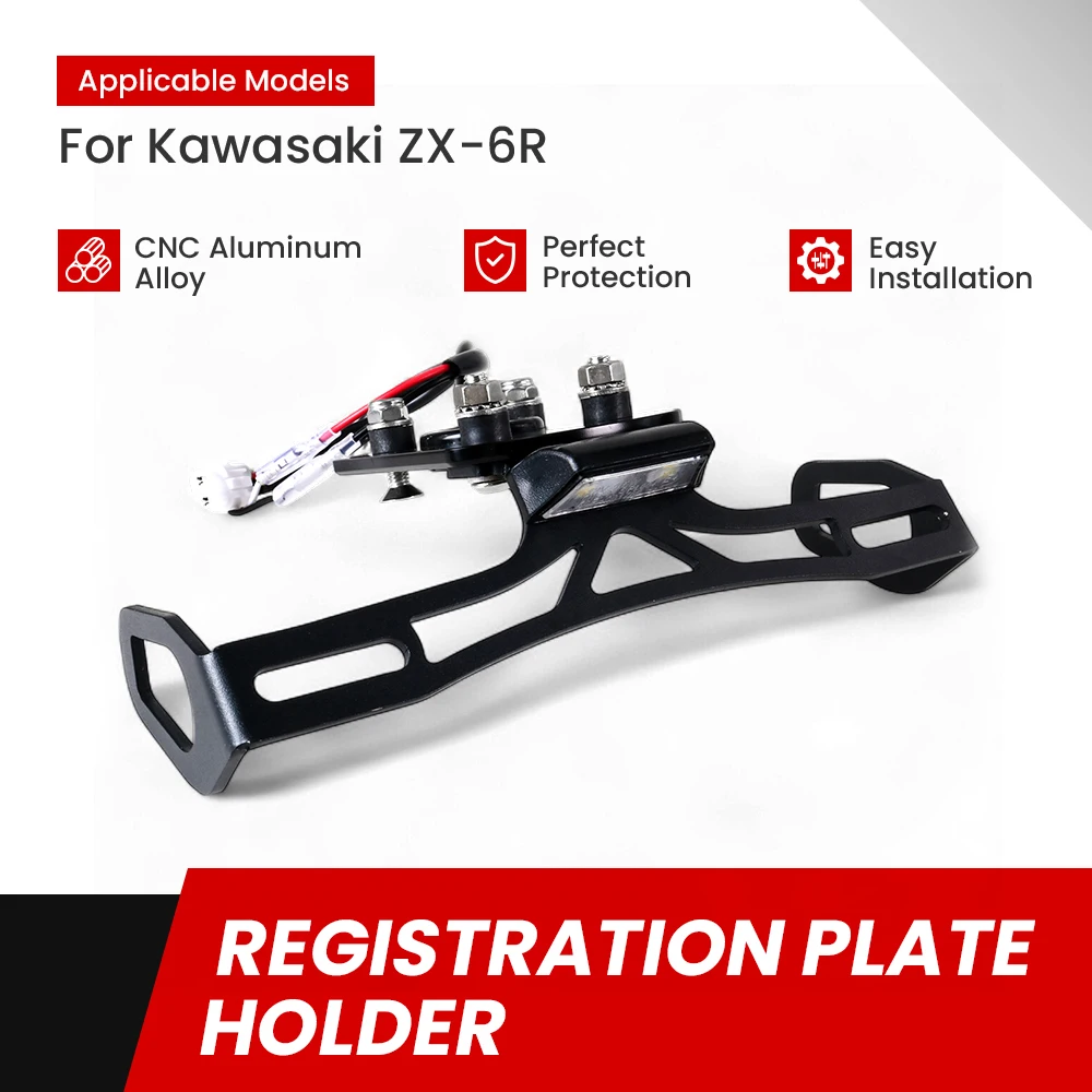 Motorcycle Tail Tidy License Plate Holder ZX6R Race Cover Kit FENDER ELIMINATOR For KAWASAKI Ninja ZX-6R ZX6R/636 2024-2025
Motorcycle Tail Tidy License Plate Holder ZX6R Race Cover Kit FENDER ELIMINATOR For KAWASAKI Ninja ZX-6R ZX6R/636 2024-2025