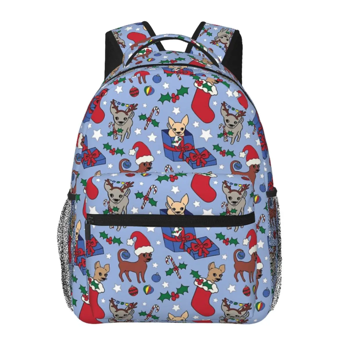 Christmas Chihuahua Chihuahuas Backpack Student Boys Girls BookBag Children School Bag Computer Shoulder Bags for Men Women
Christmas Chihuahua Chihuahuas Backpack Student Boys Girls BookBag Children School Bag Computer Shoulder Bags for Men Women