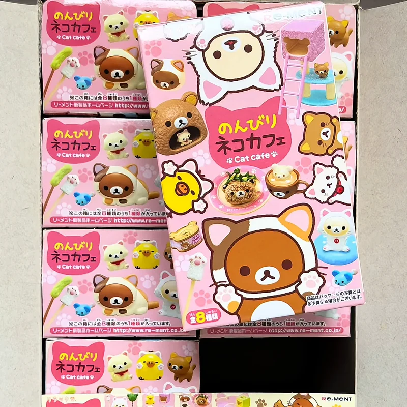 Original Re-Ment Rilakkuma Nonbiri Neko Cat Cafe Series Blind Box Miniature Scene Cute Action Figure Toy Ornament Birthday Gifts
Original Re-Ment Rilakkuma Nonbiri Neko Cat Cafe Series Blind Box Miniature Scene Cute Action Figure Toy Ornament Birthday Gifts