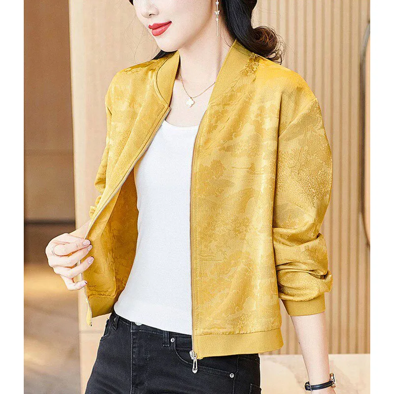 2026 Women's Autumn New Solid Color Simple Exquisite Zipper Jacket Spring Baseball Collar Casual Coat
2026 Women's Autumn New Solid Color Simple Exquisite Zipper Jacket Spring Baseball Collar Casual Coat