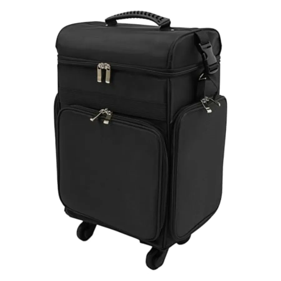 Travel Cosmetic Organizer Makeup Bag with All-Terrain Wheels Detachable Design Label Slots Large Main Compartment for Artists i
Travel Cosmetic Organizer Makeup Bag with All-Terrain Wheels Detachable Design Label Slots Large Main Compartment for Artists i