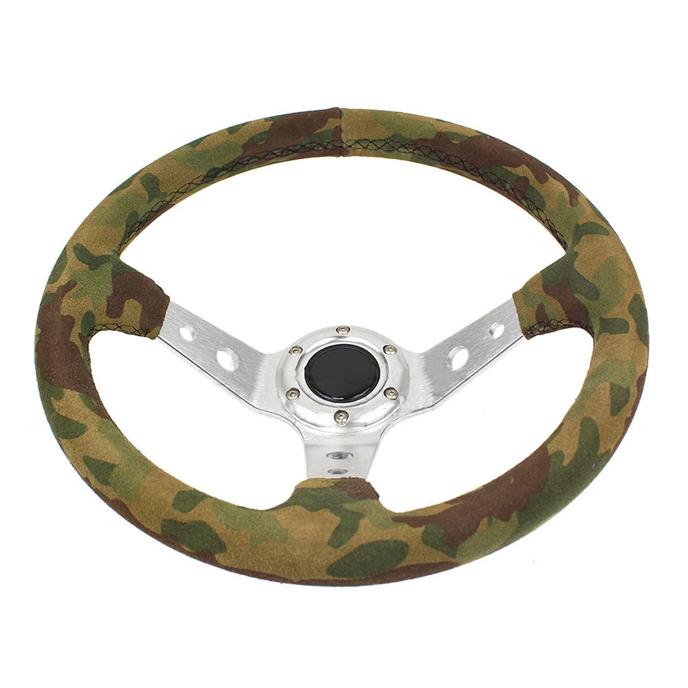 14 Inch 350MM Car Modification Steering Wheel Camouflage Deep Frosted Leather Personalized Steering Wheel Car Accessories
14 Inch 350MM Car Modification Steering Wheel Camouflage Deep Frosted Leather Personalized Steering Wheel Car Accessories