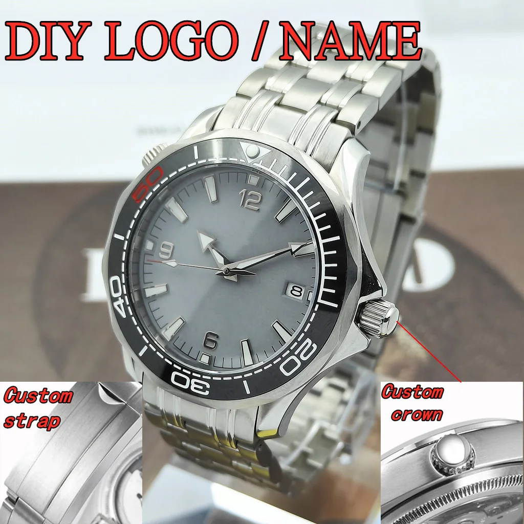 Часы DIY 41 мм, мужские, для дайвинга, с автоматическим механизмом NH35, керамическим безелем, куполообразным сапфировым стеклом, светящимися стрелками, водонепроницаемость 100 м, цельная сталь
Часы DIY 41 мм, мужские, для дайвинга, с автоматическим механизмом NH35, керамическим безелем, куполообразным сапфировым стеклом, светящимися стрелками, водонепроницаемость 100 м, цельная сталь